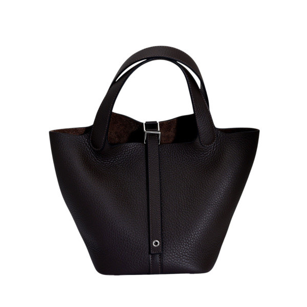 hermes picotinlockpm エルメス ピコタンロックPM トリヨンクレマンス エベンヌ シルバー金具 K刻印 