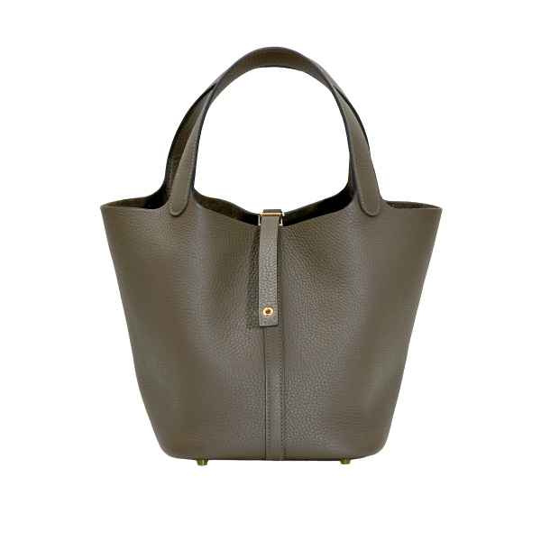 hermes picotinlockmm Hermes Picotan Lock MM Taurillon Clemence Veerloden Gold metal fittings G stamp 