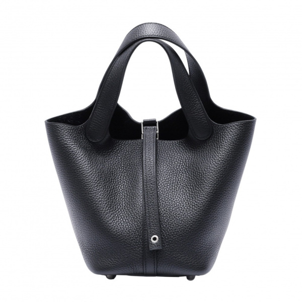 hermes picotinlockpm エルメス ピコタンロックPM トリヨンクレマンス ブラック シルバー金具 K刻印 