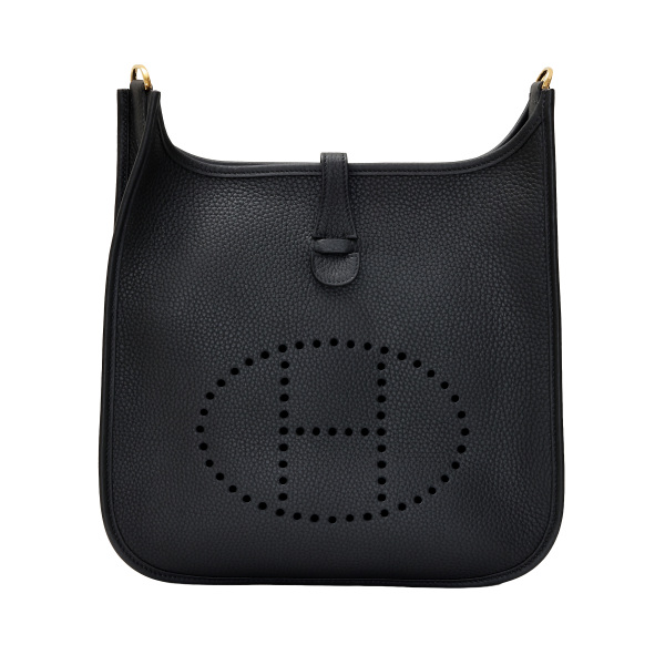 hermes evelyne エルメス エブリン 3PM トリヨンクレマンス ブラック ゴールド金具 K刻印 