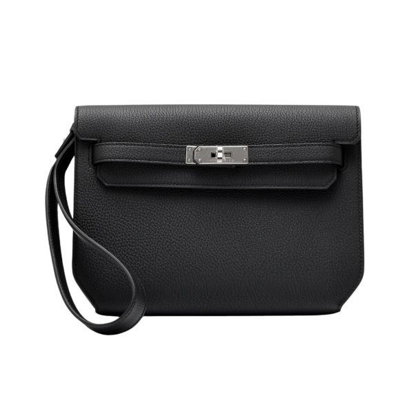 hermes kellyothers Hermes Kelly (Other) Depeche Togo black Silver hardware G stamp 