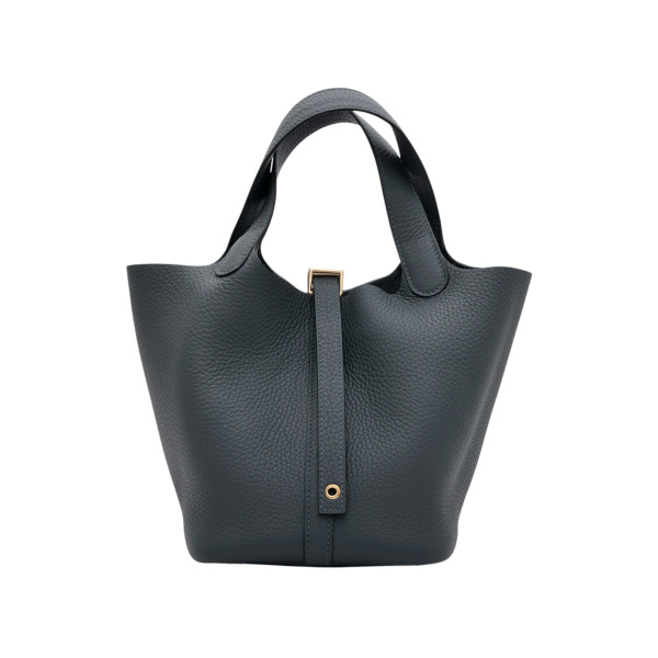 hermes picotinlockpm エルメス ピコタンロックPM トリヨンクレマンス グリミスティ シャンパンゴールド金具 G刻印 