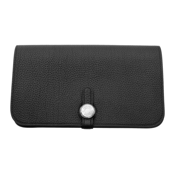 hermes dogon エルメス ドゴン トゴ ブラック シルバー金具 K刻印 