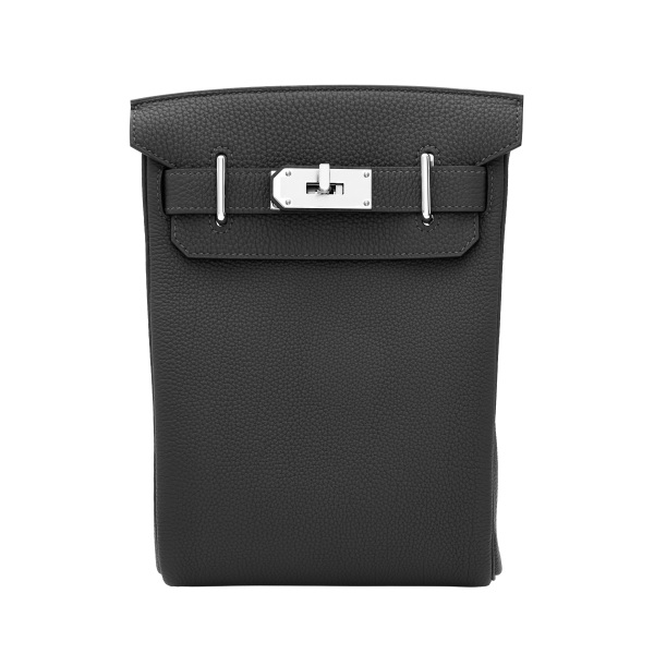 hermes hacados Hermes Akkad Togo Grimist Silver hardware G stamp 