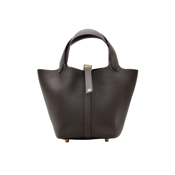 hermes picotinlockpm Hermes Picotan Lock PM Taurillon Clemence Bebran Gold metal fittings G stamp 