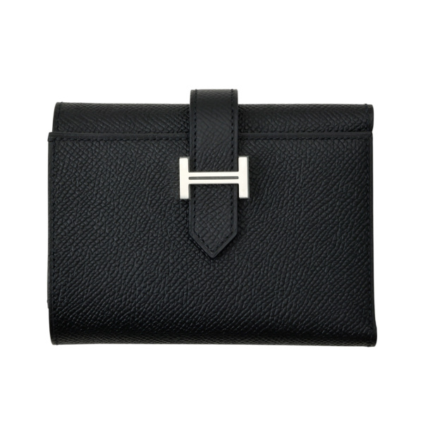 hermes BearnCombineVerso エルメス ベアンコンビネ エプソン ブラック シルバー金具 K刻印 