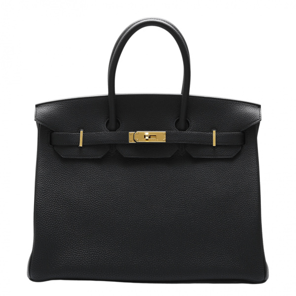 爱马仕 birkin35 爱马仕 柏金35 多哥 黑色的 金金属配件 G印 