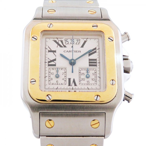 cartier santos カルティエ サントス ガルベ クロノリフレックス w062559