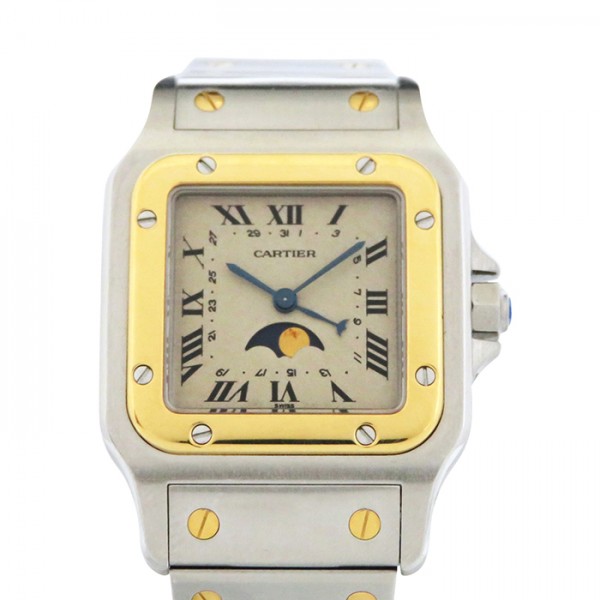 cartier santos カルティエ サントス ガルベ ムーンフェイズ w127740