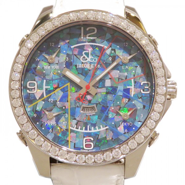 jacobco fivetimezone ジェイコブ ファイブタイムゾーン ベゼルダイヤ jc-74d