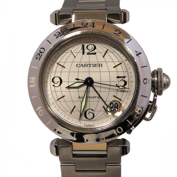 cartier pasha カルティエ パシャ C メリディアン GMT w31029m7