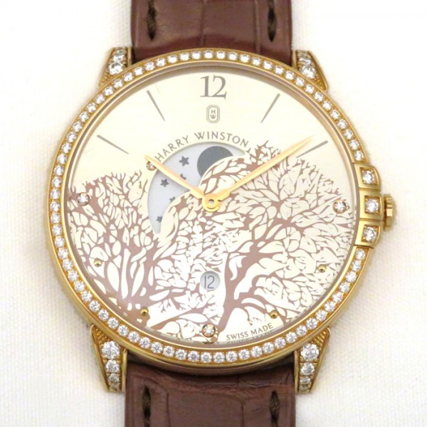 harrywinston midnight ハリー・ウィンストン ミッドナイト ムーンフェイズ ベゼル・ラグダイヤ midqmp39rr001