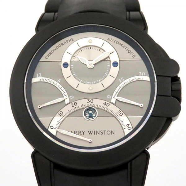 harrywinston ocean ハリー・ウィンストン オーシャン トリレトロ クロノグラフ ブラックザリウム oceact44zz006