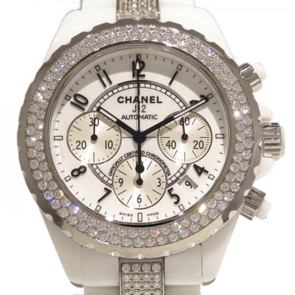 chanel j12 シャネル J12 クロノグラフ ベゼル・ブレスダイヤ h1707
