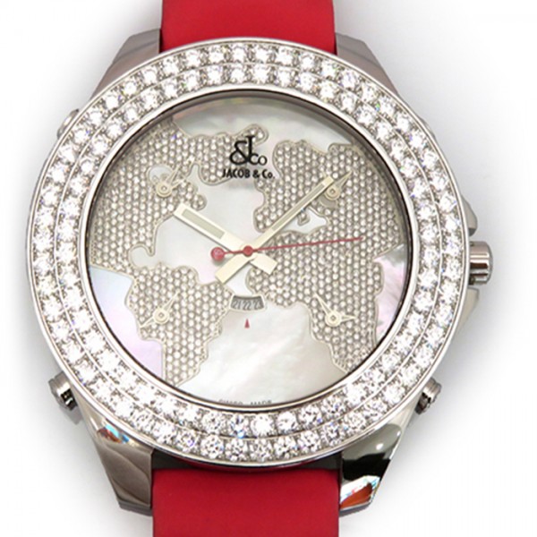 jacobco fivetimezone JACOB&CO Five Time Zone jumbo Bezel diamond jc-47jdmd