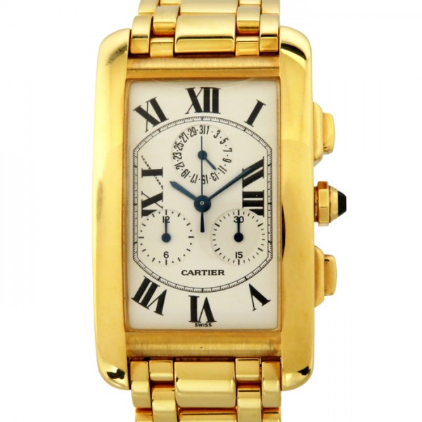 cartier tank カルティエ タンク アメリカン クロノリフレックス w140982