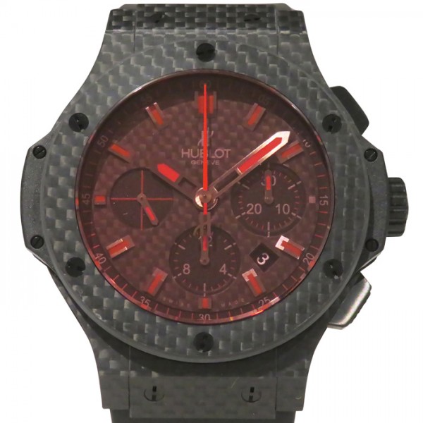 ウブロ HUBLOT ビッグバン レッドマジック カーボン 301.QX.1734.RX ブラック文字盤 新品 腕時計 メンズ
