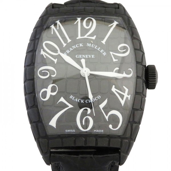 franckmuller tonneaucurvex フランク・ミュラー トノウカーベックス ブラッククロコ 8880scblkcro