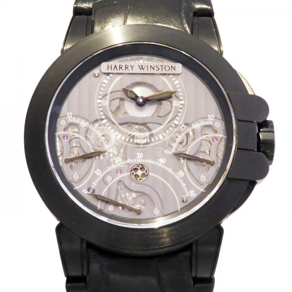 harrywinston ocean ハリー・ウィンストン オーシャン トリレトロ クロノグラフ ブラックザリウム oceact44zz002
