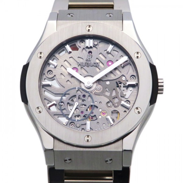 hublot classicfusion ウブロ クラシックフュージョン クラシコ ウルトラシン スケルトン チタニウム 545.nx.0170.nx