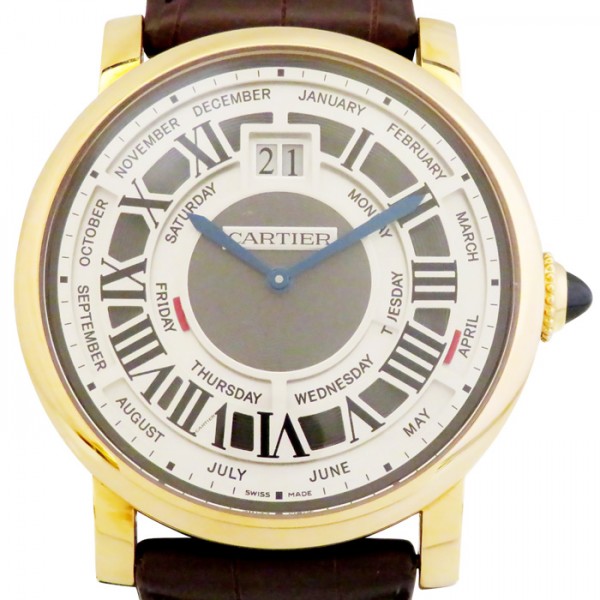 cartier rotonde カルティエ ロトンド ロトンド ドゥ カルティエ アニュアル カレンダー w1580001