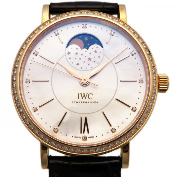 iwc portfino IWC ポートフィノ オートマティック ムーンフェイズ ベゼルダイヤ iw459002