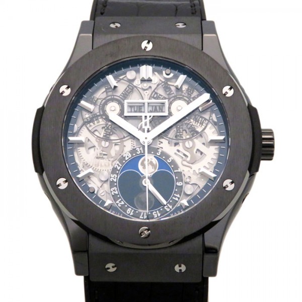 hublot classicfusion ウブロ クラシックフュージョン アエロフュージョン ムーンフェイズ ブラックマジック 517.cx.0170.lr