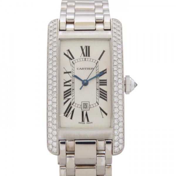 cartier tank カルティエ タンク アメリカン MM ベゼルダイヤ w153873