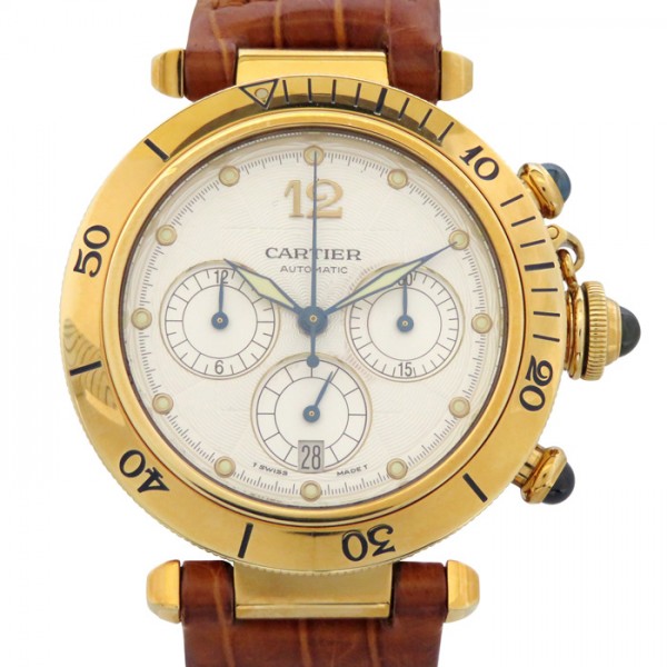 cartier pasha カルティエ パシャ 38 クロノグラフ w155351