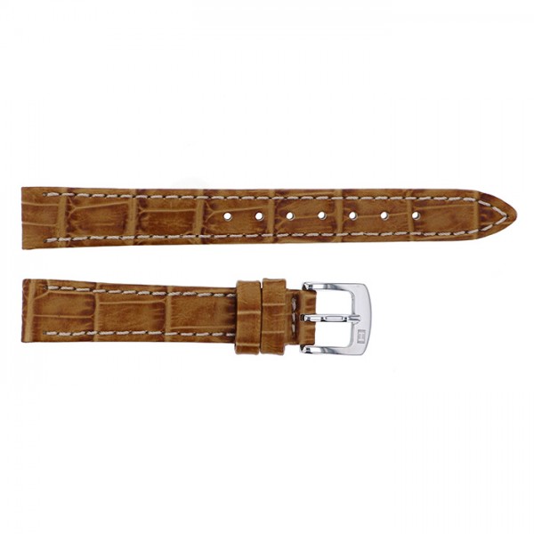 K18 K24 コイン ネックレス ブラウンカーフ(型押し)