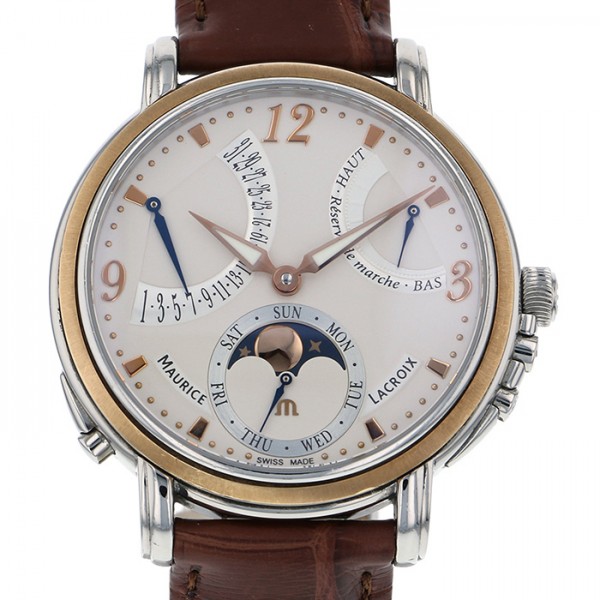 mauricelacroix masterpiece モーリス・ラクロア マスターピース マスターピース ムーンフェイズ レトログラード mp7078-ps101-12c