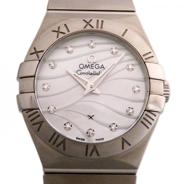 omega constellation オメガ コンステレーション ブラッシュ クォーツ 123.10.27.60.55.003