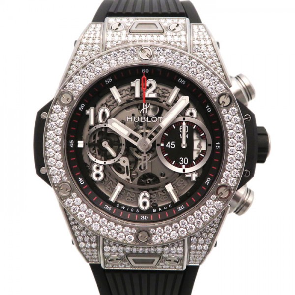 hublot bigbang ウブロ ビッグバン ウニコ チタニウム パヴェ 411.nx.1170.rx.1704