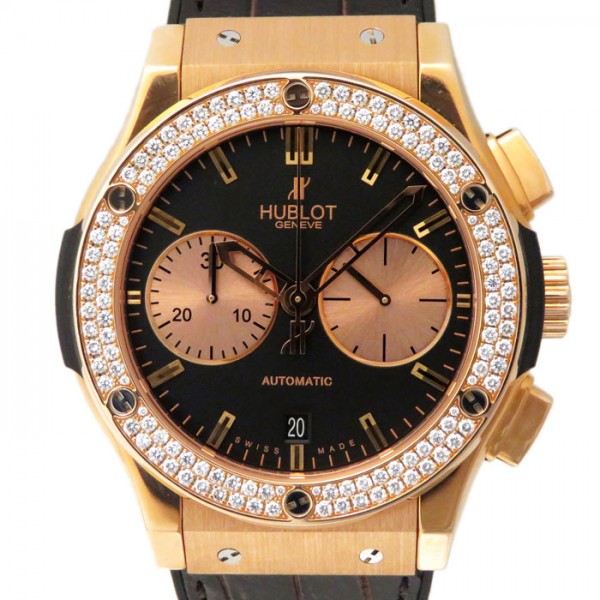 hublot classicfusion ウブロ クラシックフュージョン キングゴールド クロノグラフ ベゼルダイヤ 521.ox.1180.lr.1104
