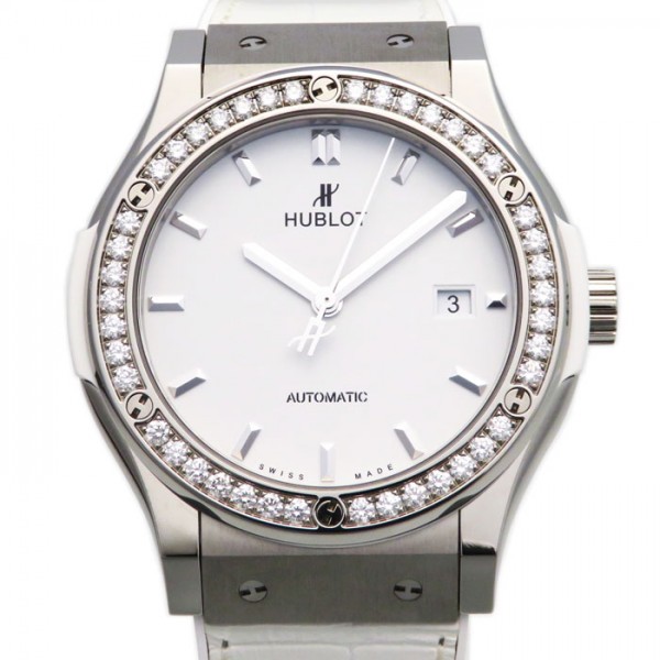 hublot classicfusion ウブロ クラシックフュージョン チタニウム ベゼルダイヤ 542.ne.2010.lr.1204