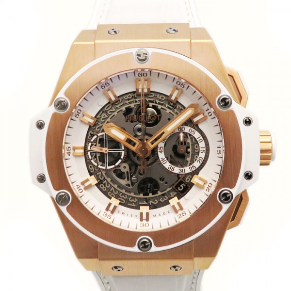 hublot kingpower ウブロ キングパワー ウニコ キングゴールド ホワイト 701.oe.0128.gr
