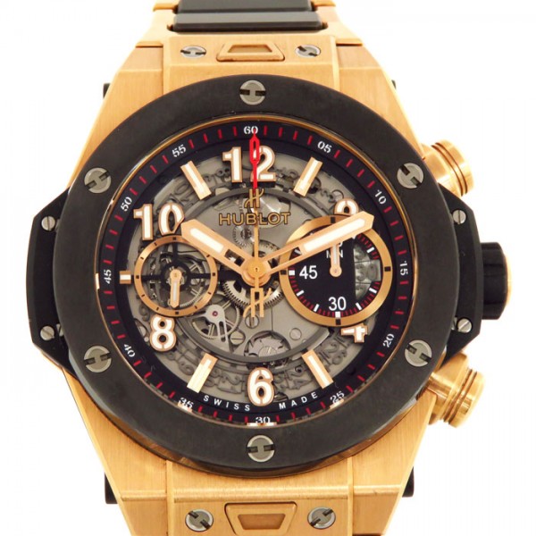hublot bigbang ウブロ ビッグバン ウニコ キングゴールド セラミック 411.om.1180.om