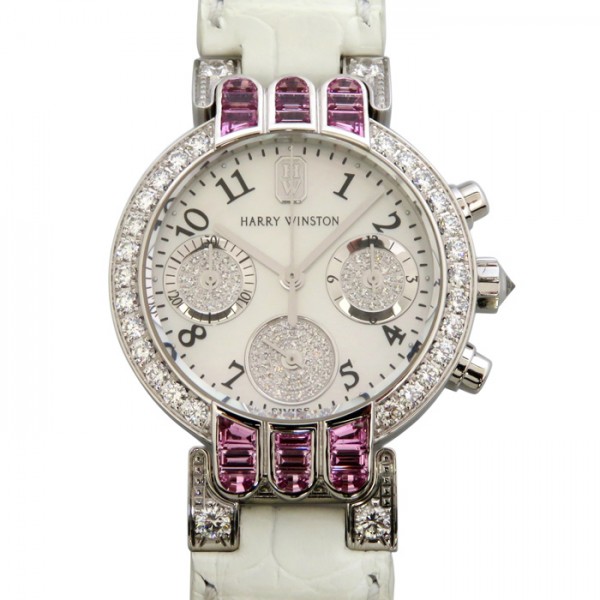 harrywinston premiere HARRY WINSTON Premiere Chronograph Pink Sapphire diamond 200/uqc32wl.md/04