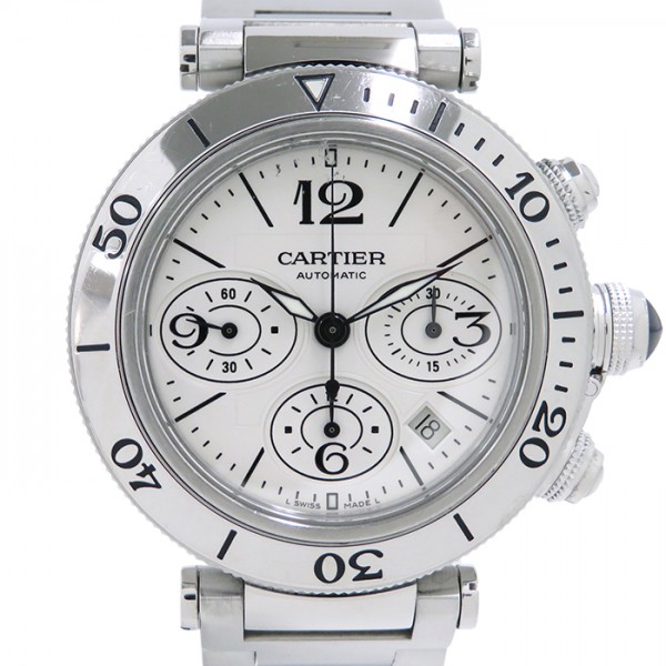 cartier pasha カルティエ パシャ シータイマー クロノ w31089m7