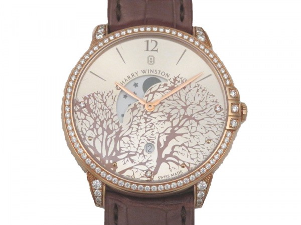 harrywinston midnight ハリー・ウィンストン ミッドナイト ムーンフェイズ ベゼル・ラグダイヤ midqmp39rr001