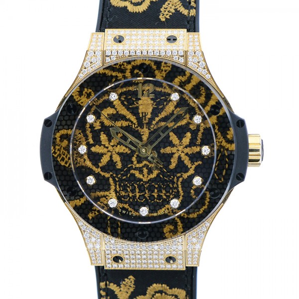 hublot bigbang ウブロ ビッグバン ブロイダリーシュガースカル ゴールド ダイヤモンド 世界限定200本 343.vx.6580.nr.0804