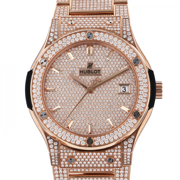 hublot classicfusion ウブロ クラシックフュージョン キングゴールド ブレスレット フルパヴェ 511.ox.9010.ox.3704