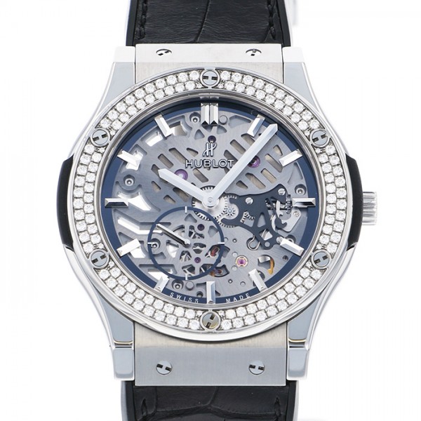 hublot classicfusion ウブロ クラシックフュージョン クラシコ ウルトラシン スケルトン チタニウムダイヤ 515.nx.0170.lr.1104