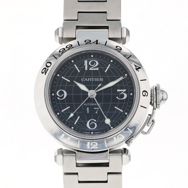 cartier pasha カルティエ パシャ C メリディアン GMT ビッグデイト w31049m7