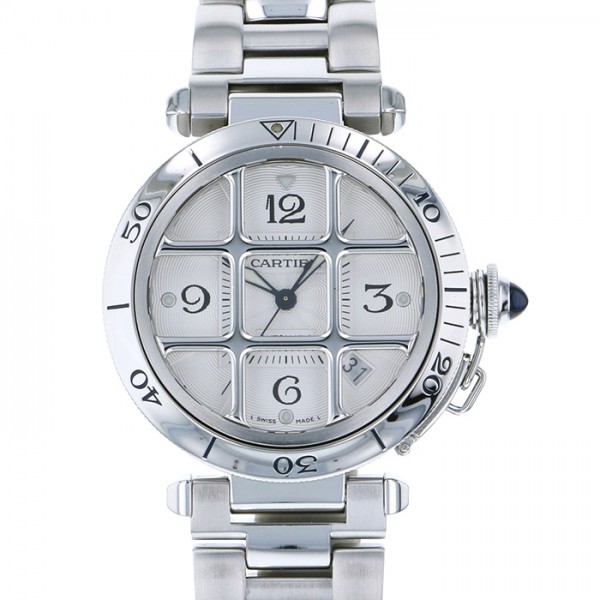 cartier pasha カルティエ パシャ 38 グリッド w31040h3