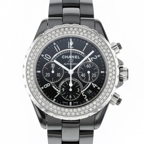 chanel j12 シャネル J12 クロノグラフ ベゼルダイヤ h1009