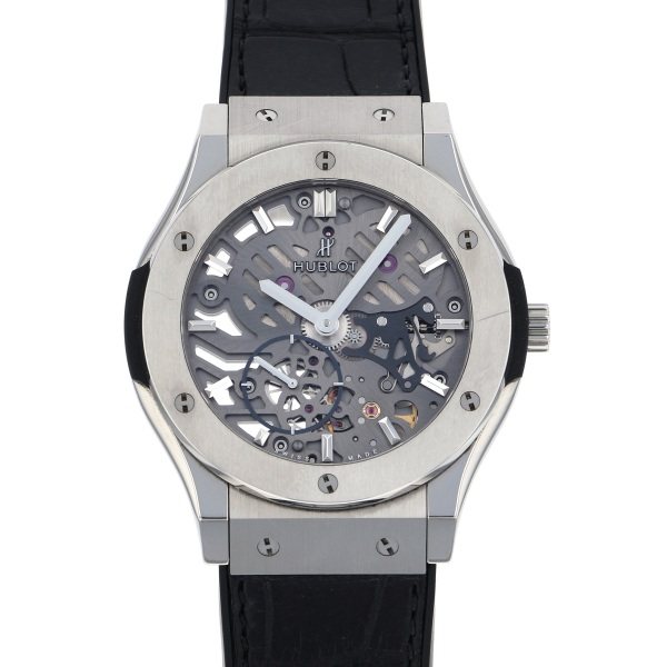 hublot classicfusion ウブロ クラシックフュージョン クラシコ ウルトラシン スケルトン チタニウム 545.nx.0170.lr