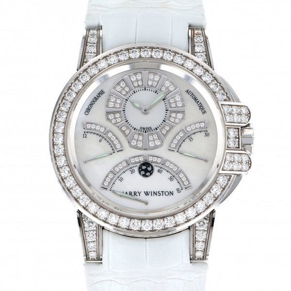 harrywinston ocean HARRY WINSTON Ocean Bird retro Chronograph Diamond case oceact44ww002