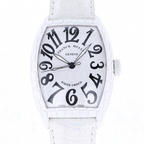 franckmuller tonneaucurvex フランク・ミュラー トノウカーベックス ホワイトクロコ 8880sc