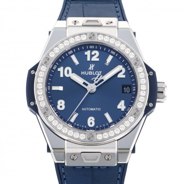 hublot bigbang HUBLOT big Bang One click steel blue diamond 465.sx.7170.lr.1204